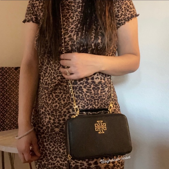 New , tory burch britten small top handle case crossbody - Picture 14 of 15